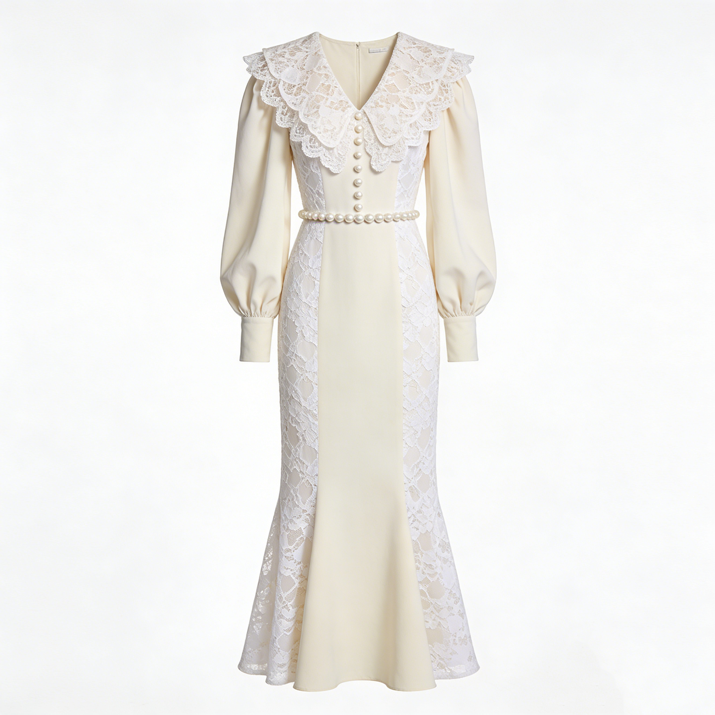 Elegant Lace Midi Dress