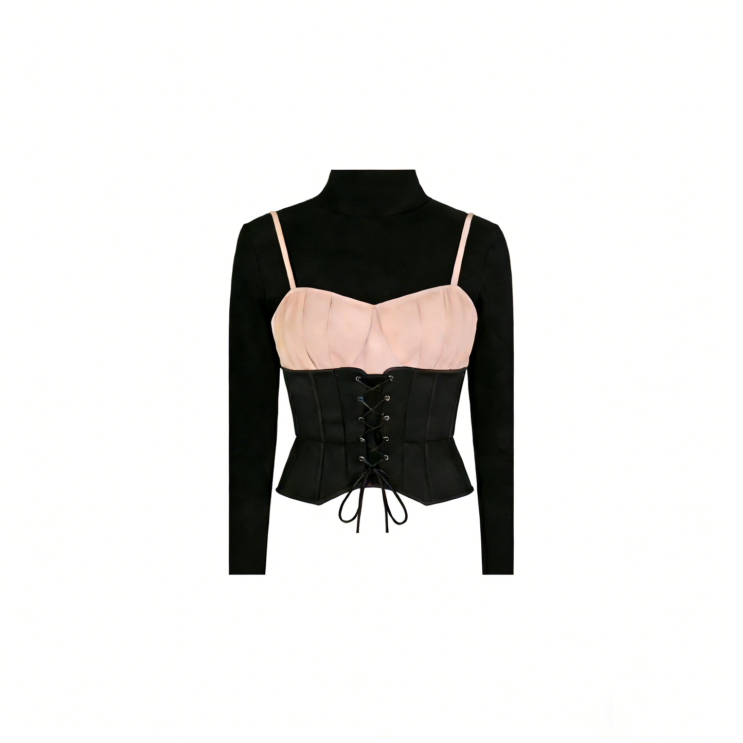 Gothic Two-Tone Corset Top