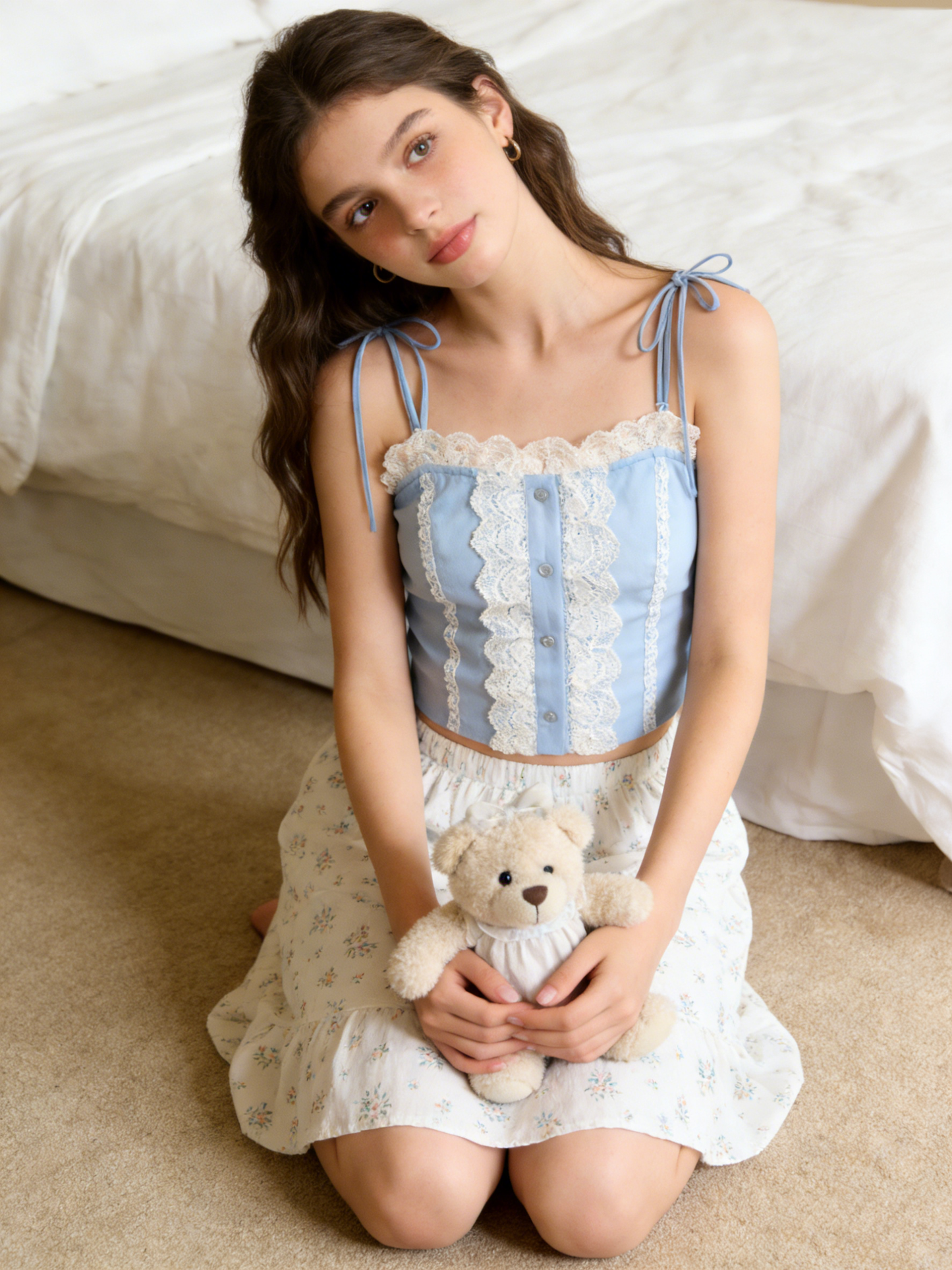 Light Blue Structured Camisole